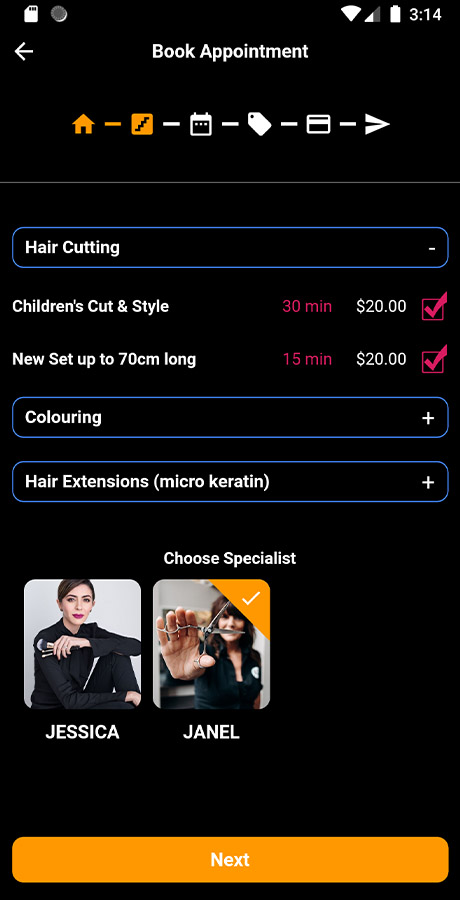 Multiple Barbershops, Salons Booking App image