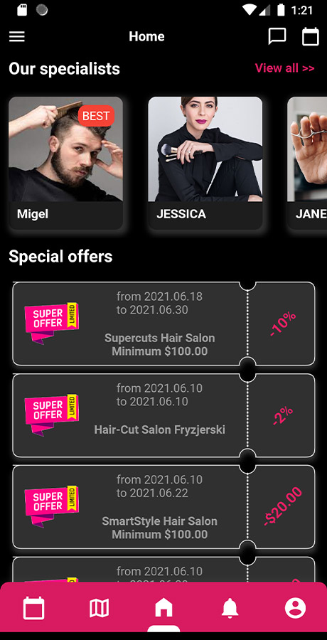 Multiple Barbershops, Salons Booking App image