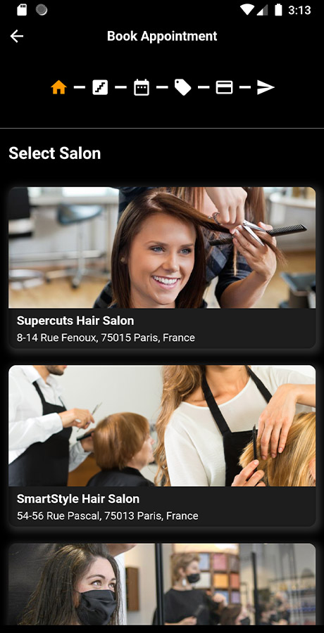 Multiple Barbershops, Salons Booking App image