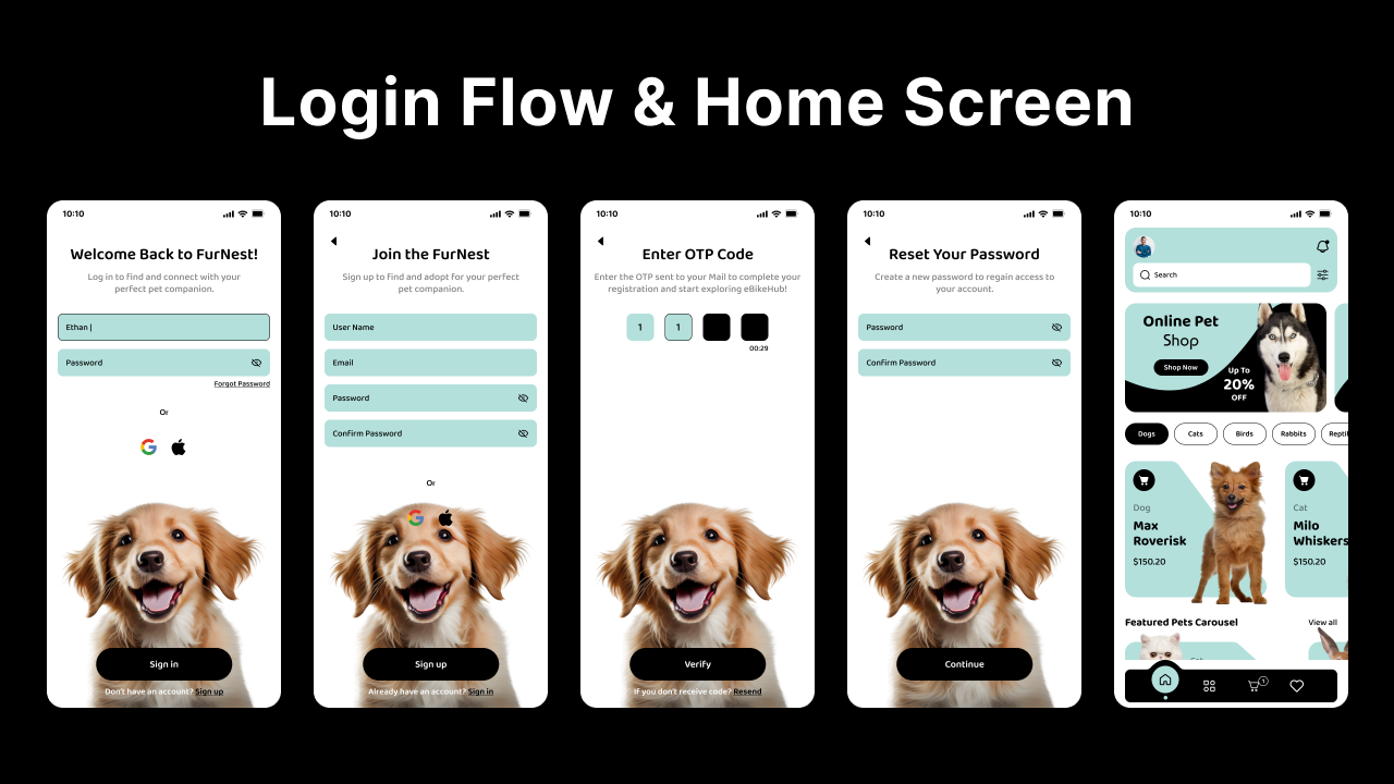 Pet Shop eCommerce Flutter Mobile App image