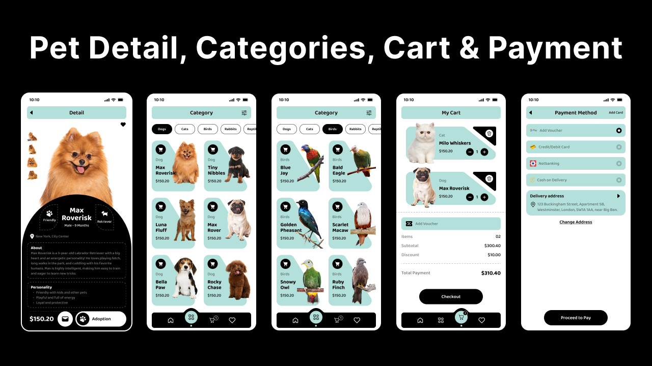 Pet Shop eCommerce Flutter Mobile App image