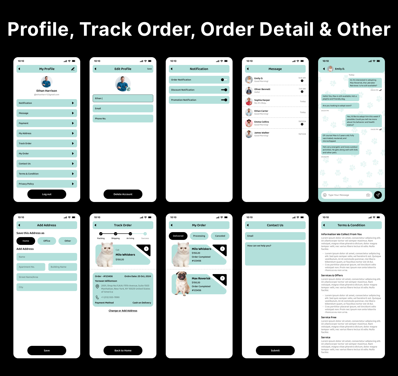 Pet Shop eCommerce Flutter Mobile App image